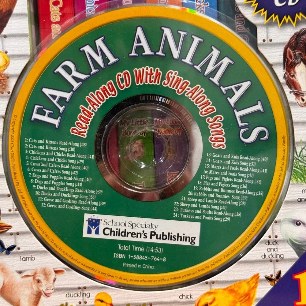 School Specialty Board Books Unisex OS Multi My Little Library Farm Animals 12pk